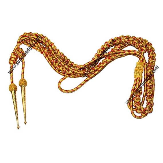 Army Aiguillette Red with gold