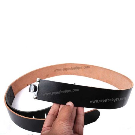 Black Leather Equipment Belt