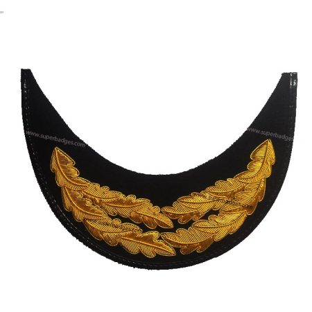 Double Row Oak Leaf Peak Visor