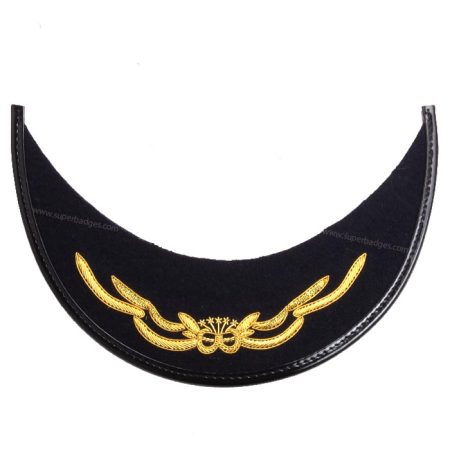 Gold Bullion Wire Embroidered Peak