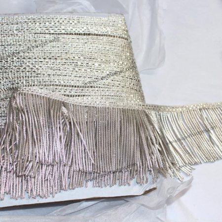 Military Silver Bullion Wire Fringe