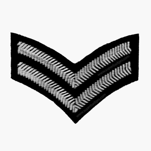 Military Uniform 2 Stripes Chevron - Super Badge Works