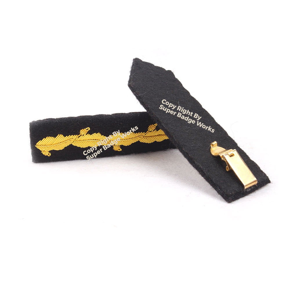 Military Uniform Collar Patch Super Badge Works