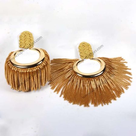 Military Uniform Epaulettes Gold Bullion Fringe