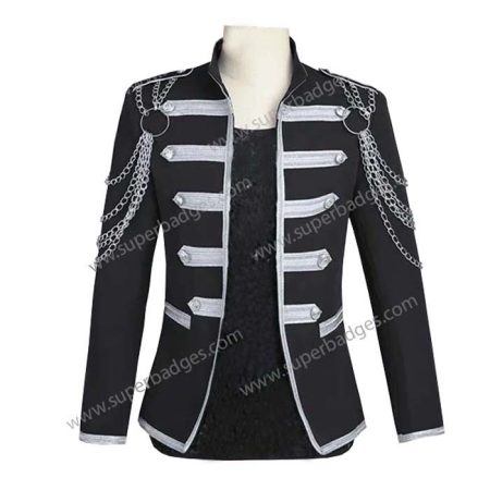 Black Steampunk Blazer Fashion Jacket