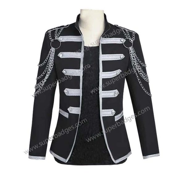 Black Steampunk Blazer Fashion Jacket