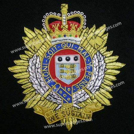 Bullion Wire Hand Embroidery Felt Badge