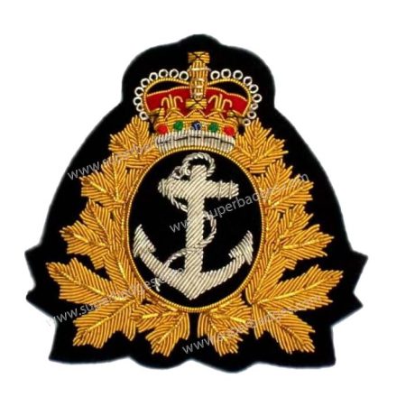 Naval Bullion Wire Pocket Crest