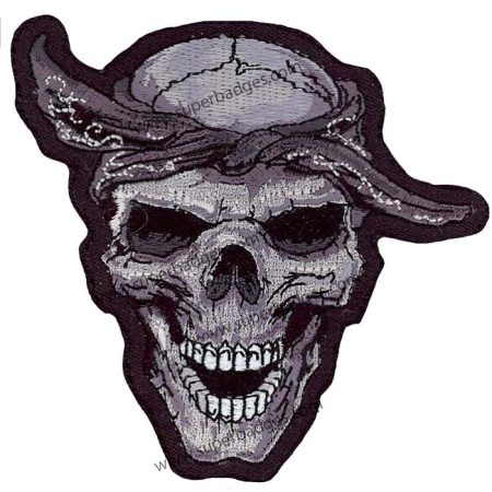 Skull Lethal Threat Embroidered Patch