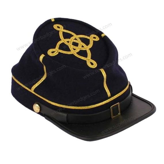 Union Officers Blue Kepi Captain Cap